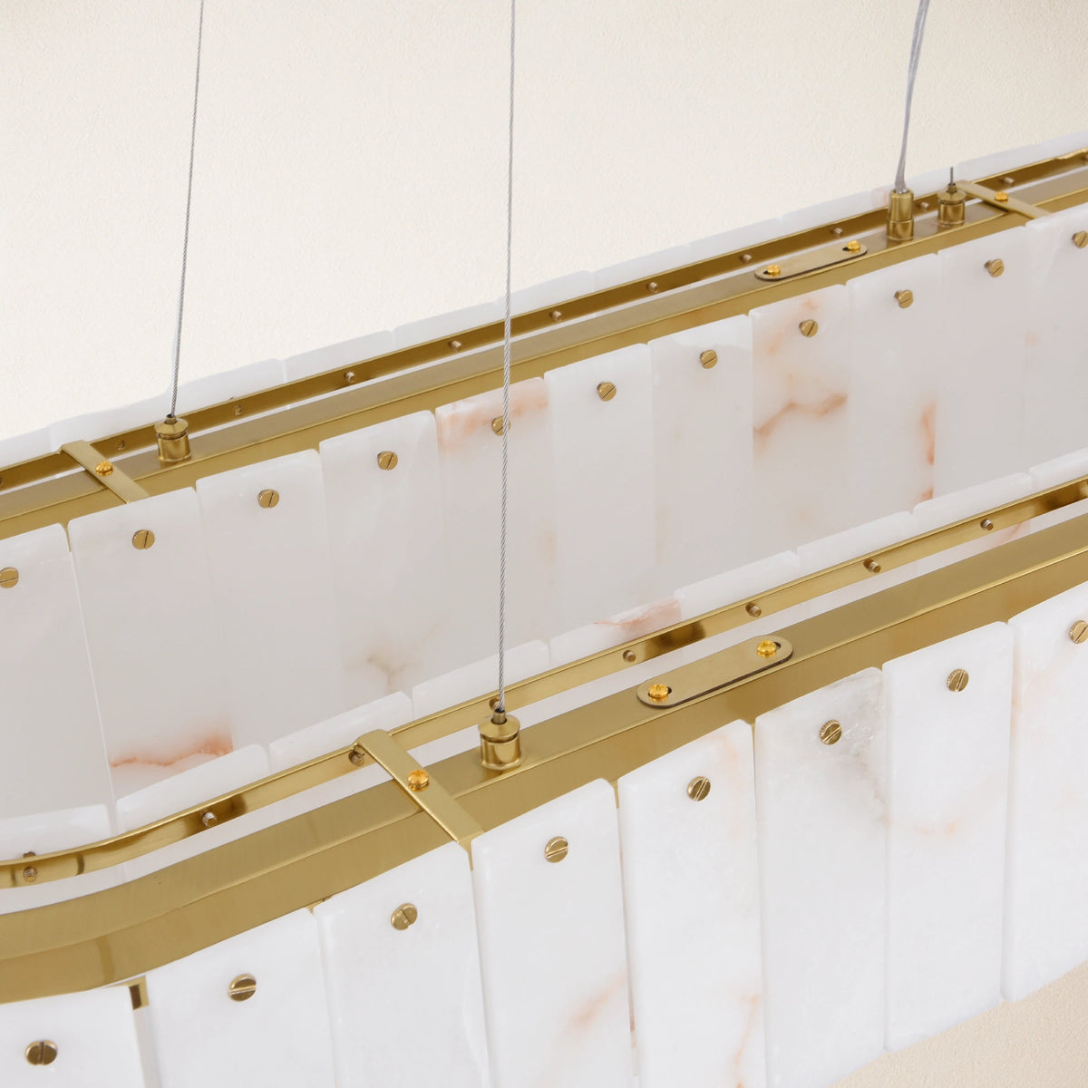 Sawyer Alabaster Rectangle Chandelier