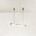 Verve Linear Alabaster Tube Pendant Light 59"L