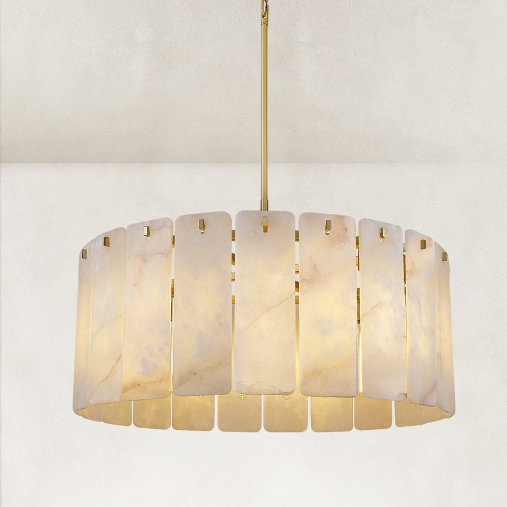 Solara Alabaster Chandelier 36”D