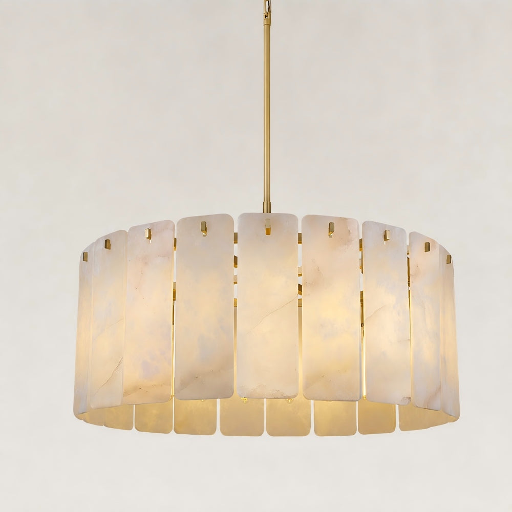Solara Alabaster Chandelier 36”D