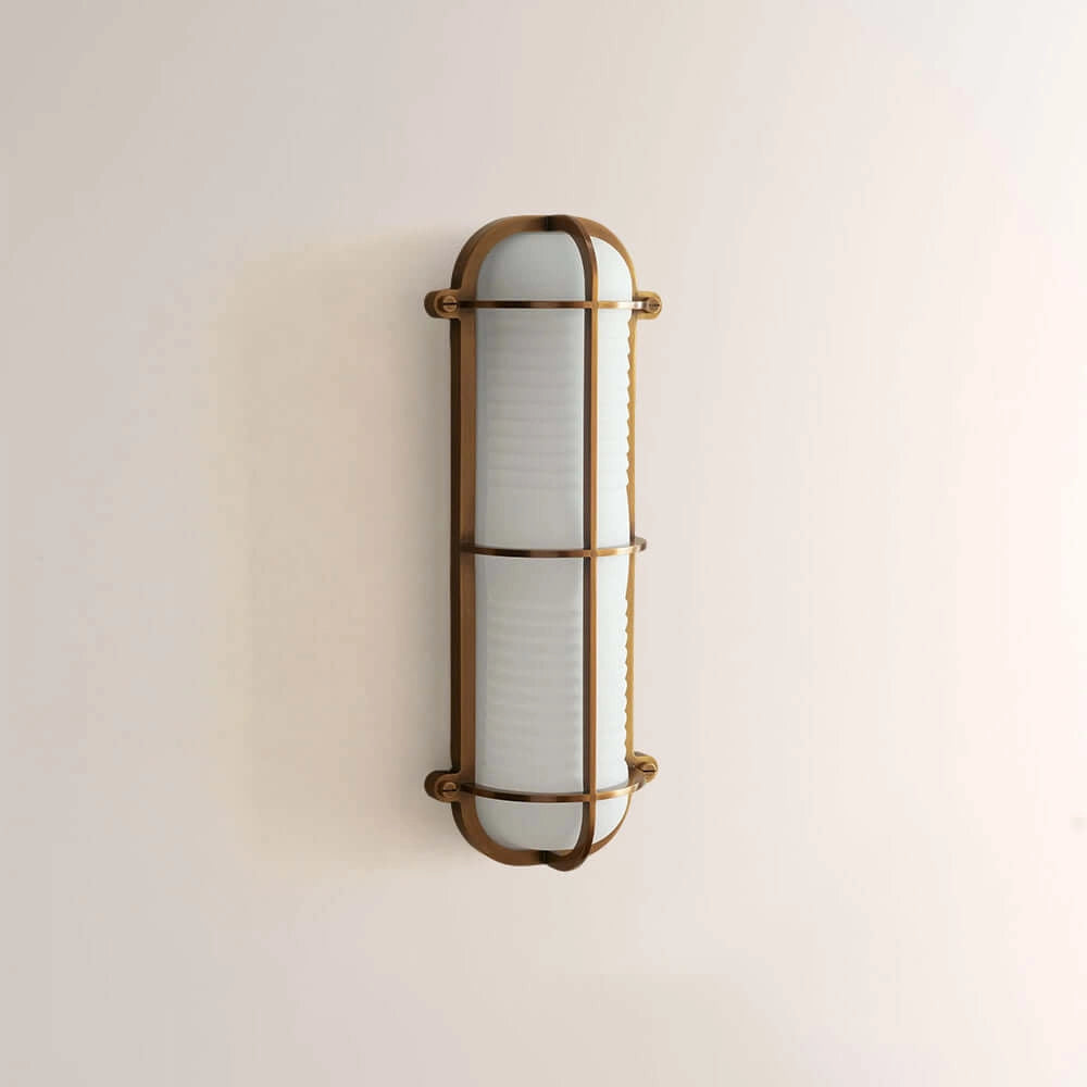 Solara Ribbed Glass Wall Sconce