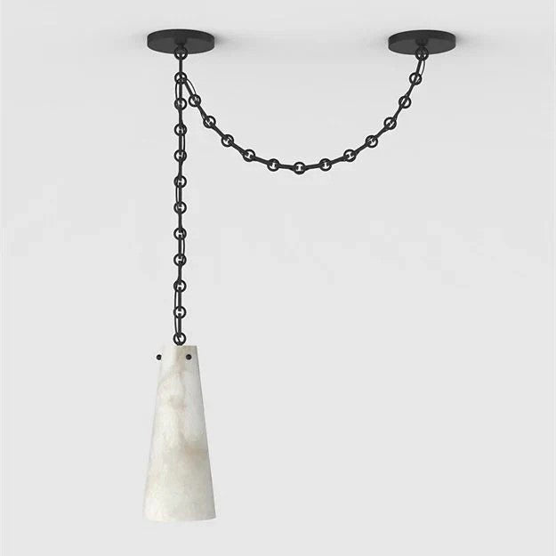 Alabaster Contemporary Vintage 1-Light Pendant