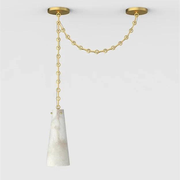 Alabaster Contemporary Vintage 1-Light Pendant