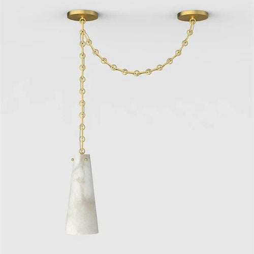 Alabaster Contemporary Vintage 1-Light Pendant