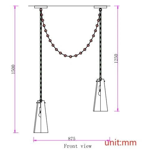 Alabaster Contemporary Vintage 2-Light Pendant
