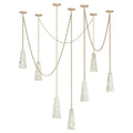 Alabaster Contemporary Vintage 7-Light Pendant