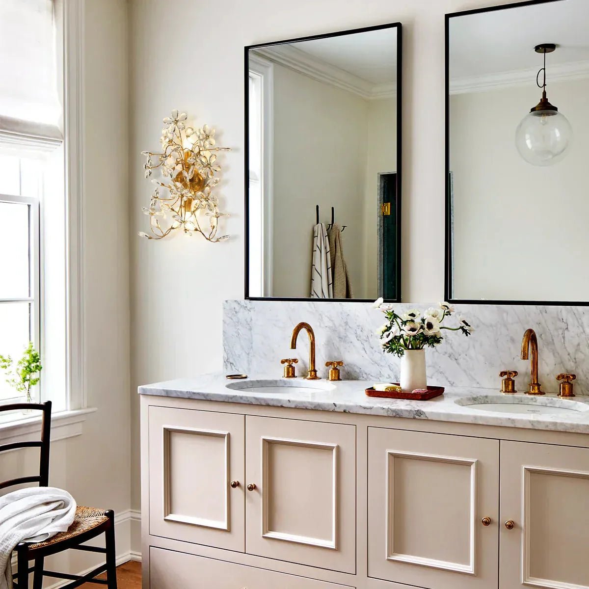 Susan Crystal Blossom Wall Sconce