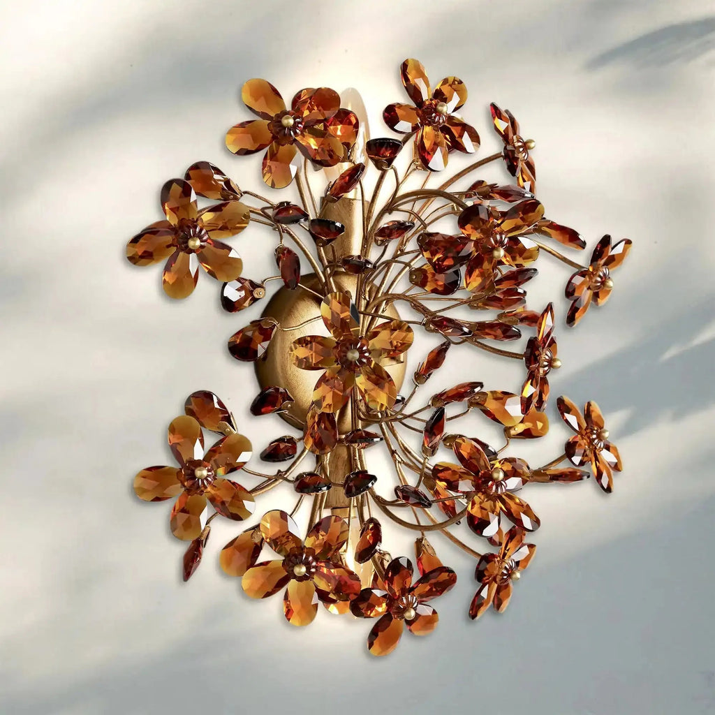 Susan Crystal Blossom Wall Sconce