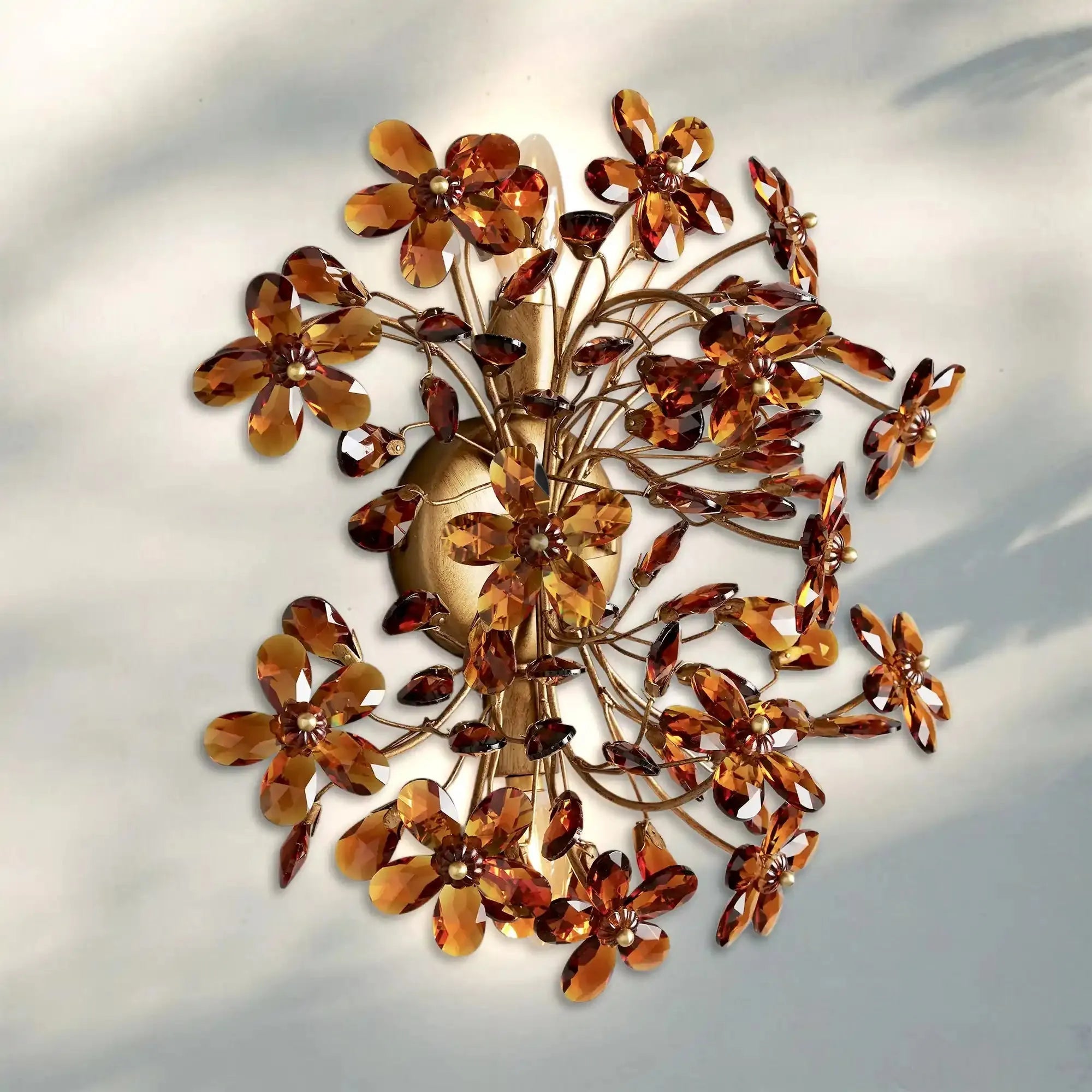 Susan Crystal Blossom Wall Sconce