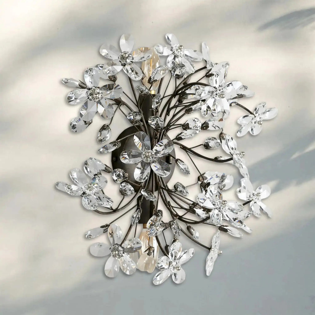 Susan Crystal Blossom Wall Sconce