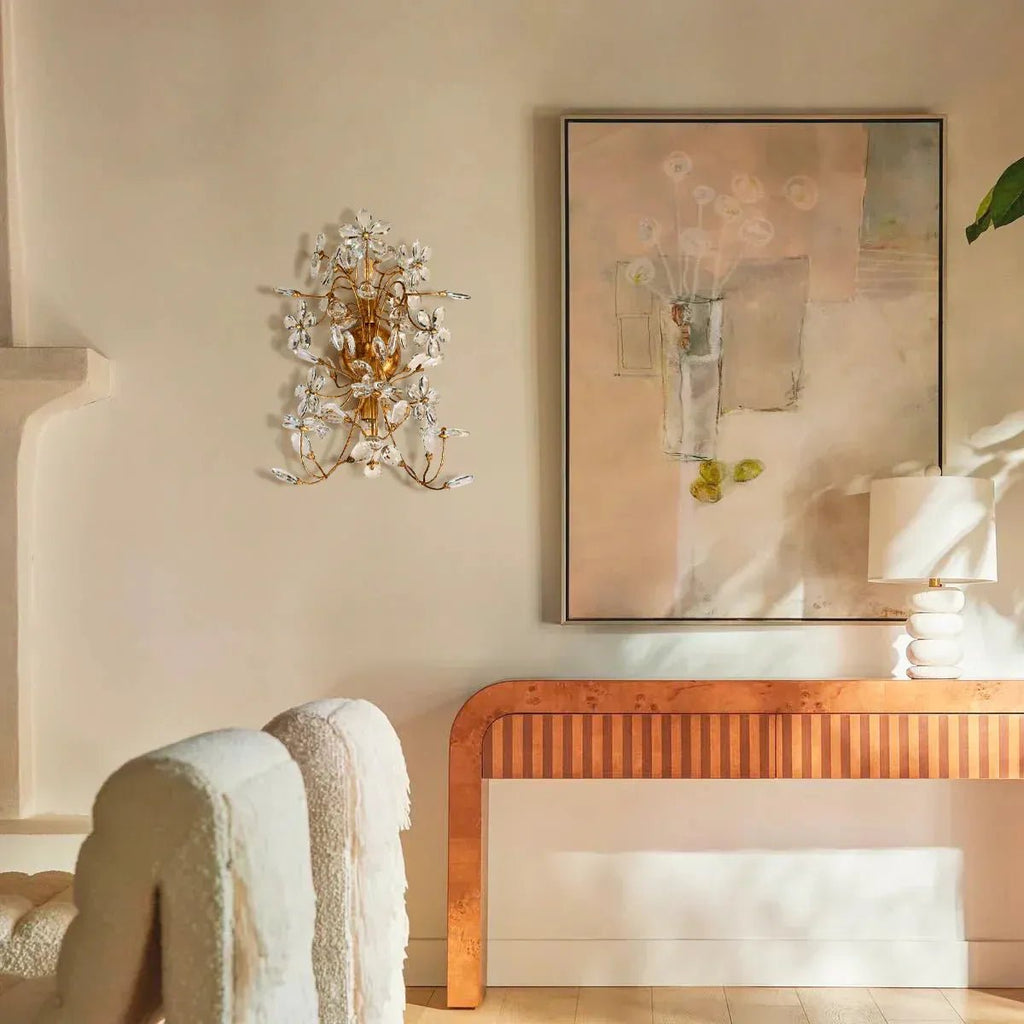 Susan Crystal Blossom Wall Sconce