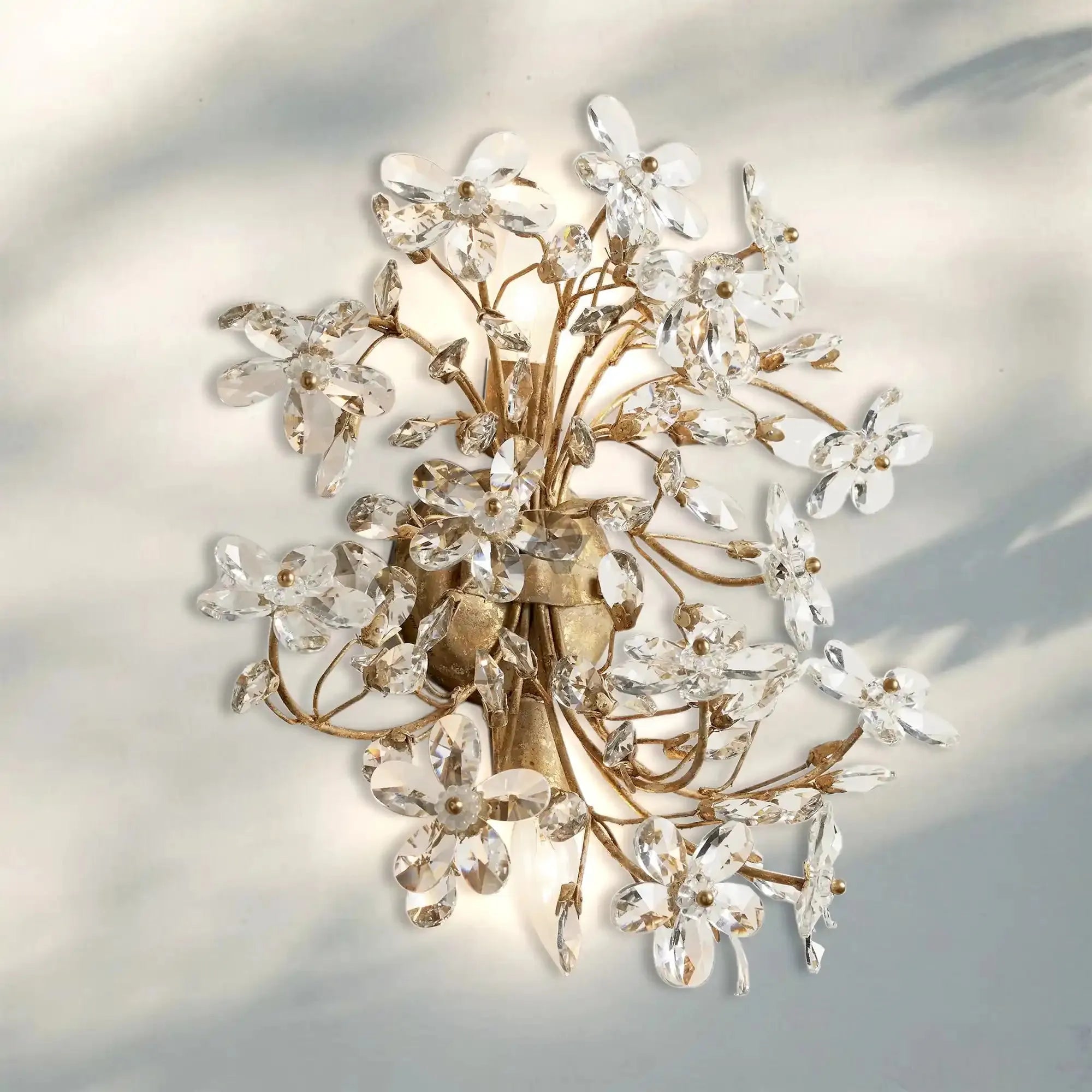 Susan Crystal Blossom Wall Sconce