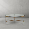 Thomson Glass Round Coffee Table 3 Legs 35"