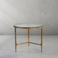 Thomson Glass Round Side Table 3 Leg 24"D