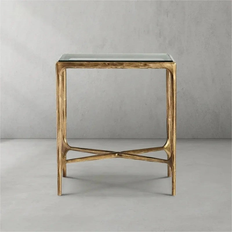 Thomson Glass Square Side Table 18" 22"
