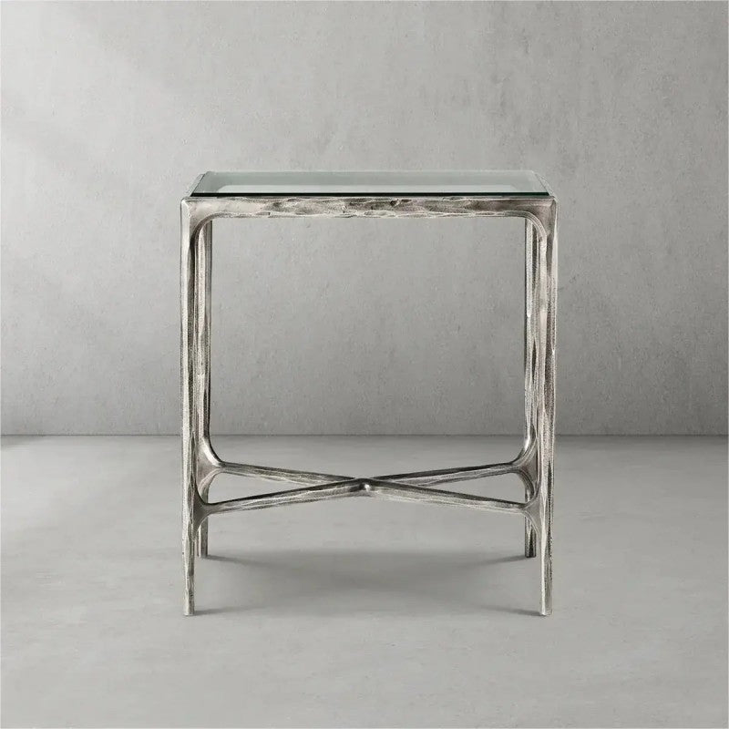 Thomson Glass Square Side Table 18" 22"