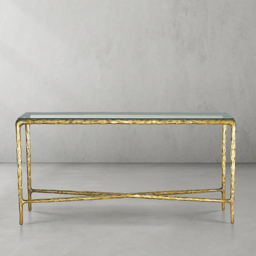 Thomson Rectangle Glass Console Table 60" 72"