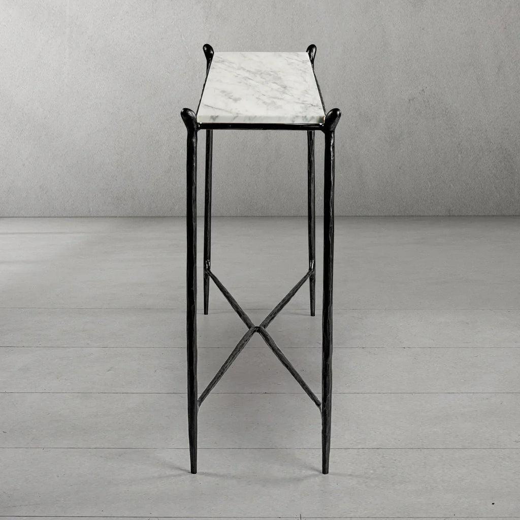 Thomson Rectangle Horn Marble Console Table