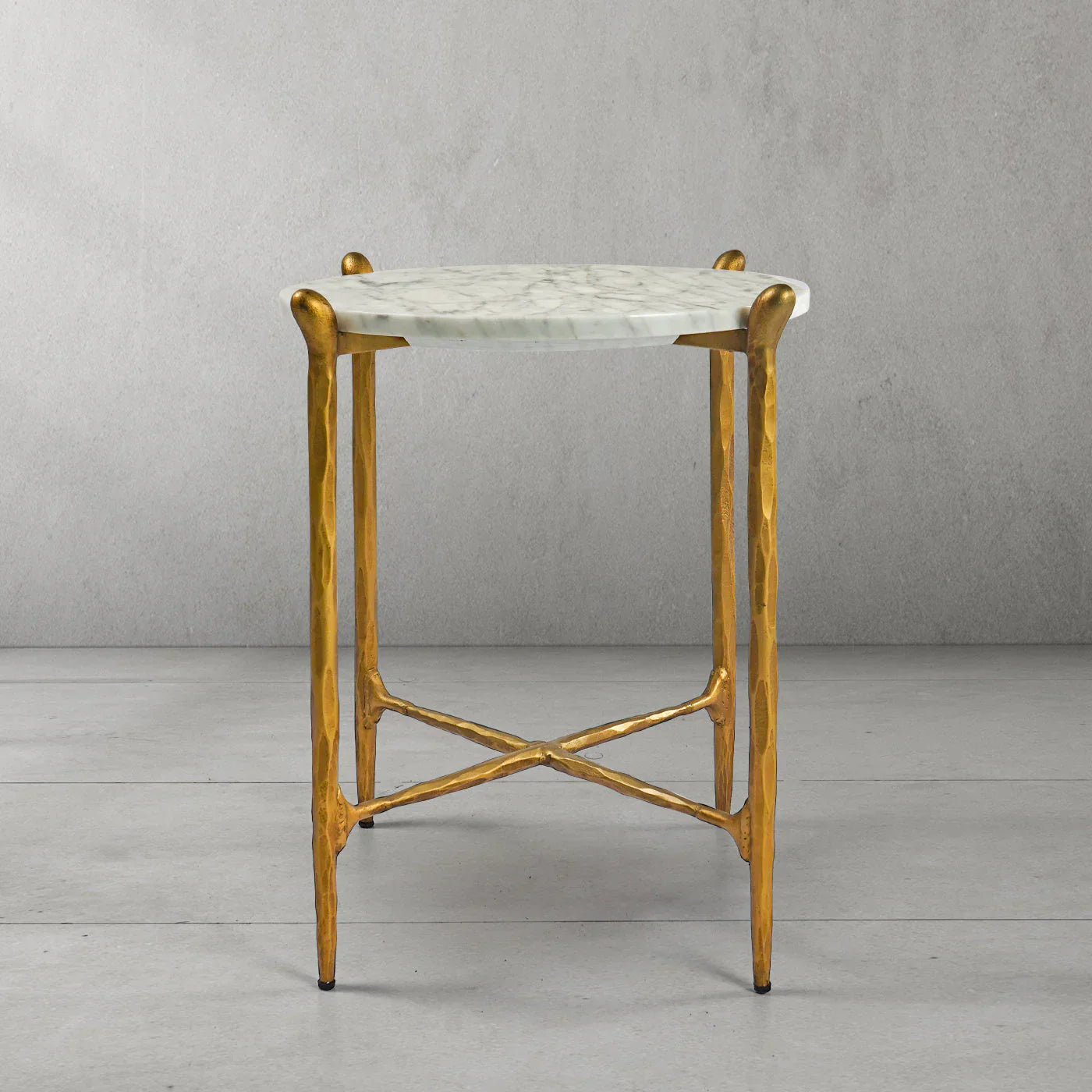 Thomson Round Horn Marble Coffee Table & Side Table