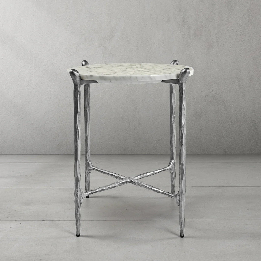 Thomson Round Horn Marble Coffee Table & Side Table