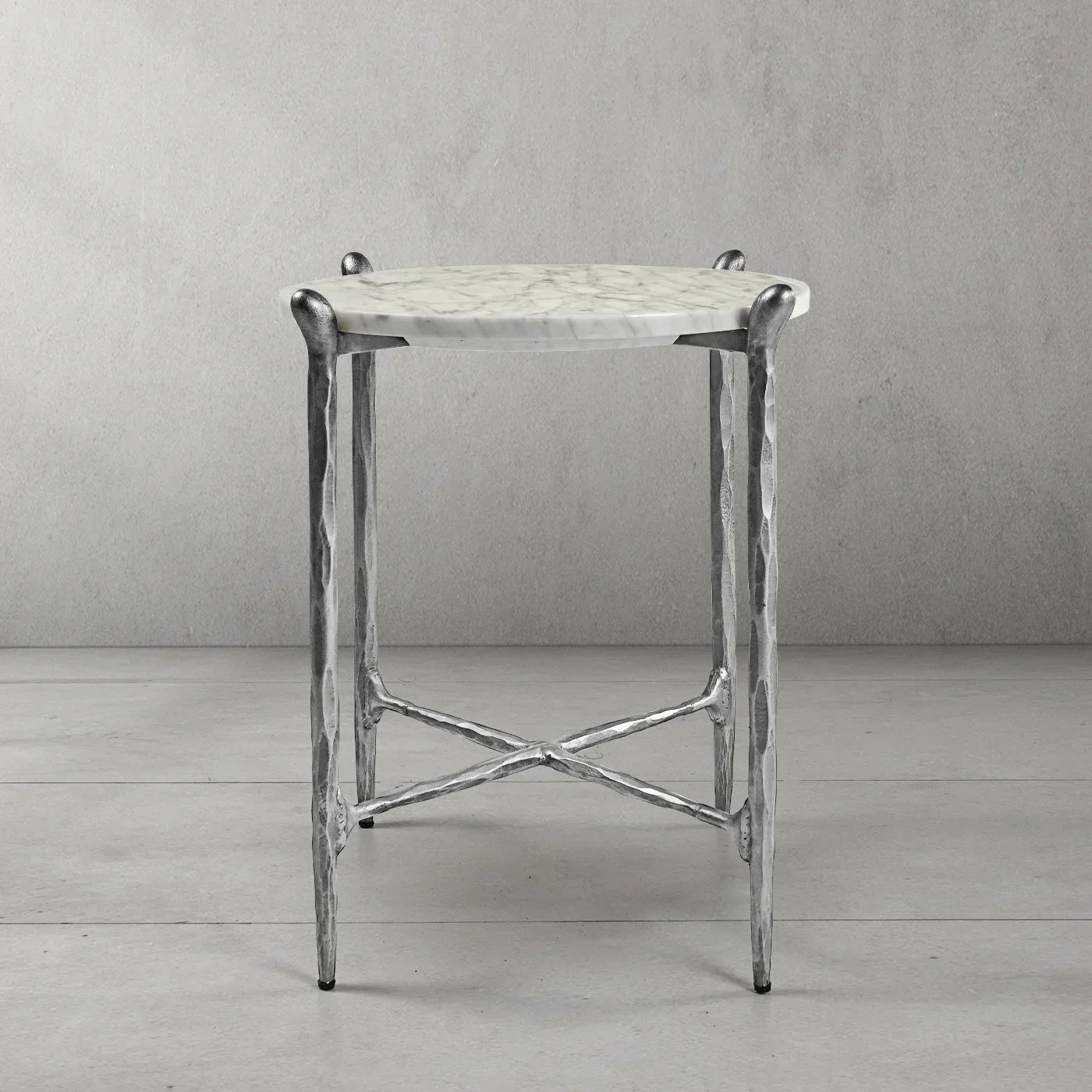 Thomson Round Horn Marble Coffee Table & Side Table