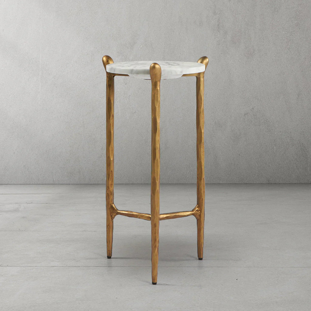 Thomson Round Horn Marble Coffee Table & Side Table