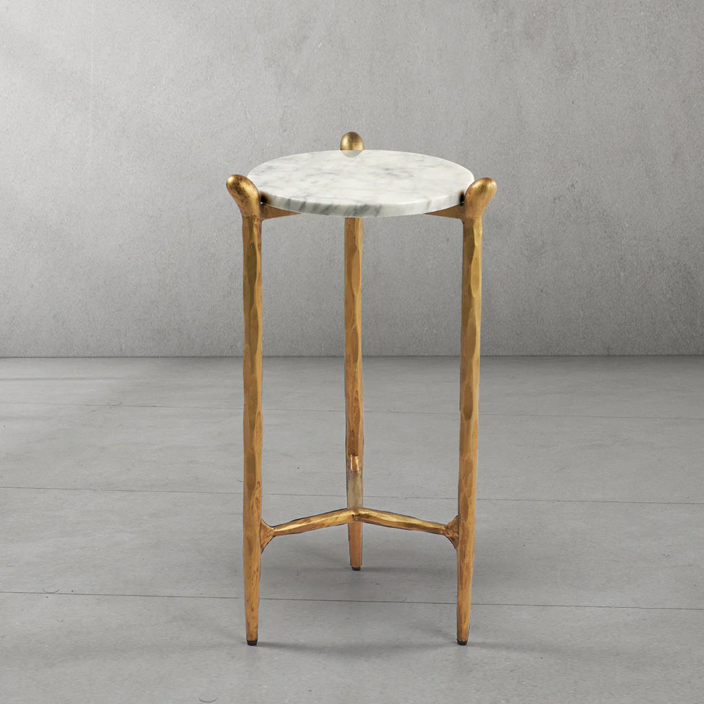 Thomson Round Horn Marble Coffee Table & Side Table
