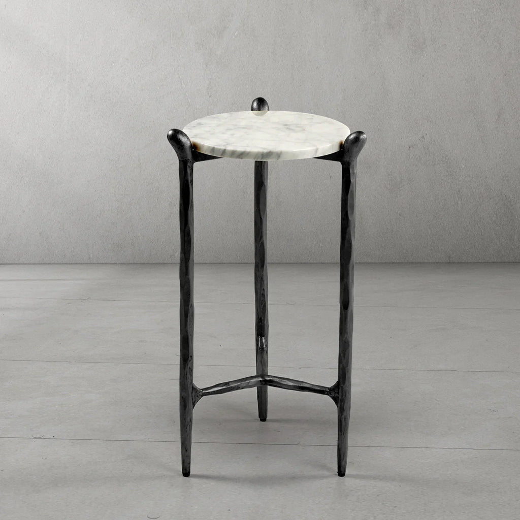 Thomson Round Horn Marble Coffee Table & Side Table