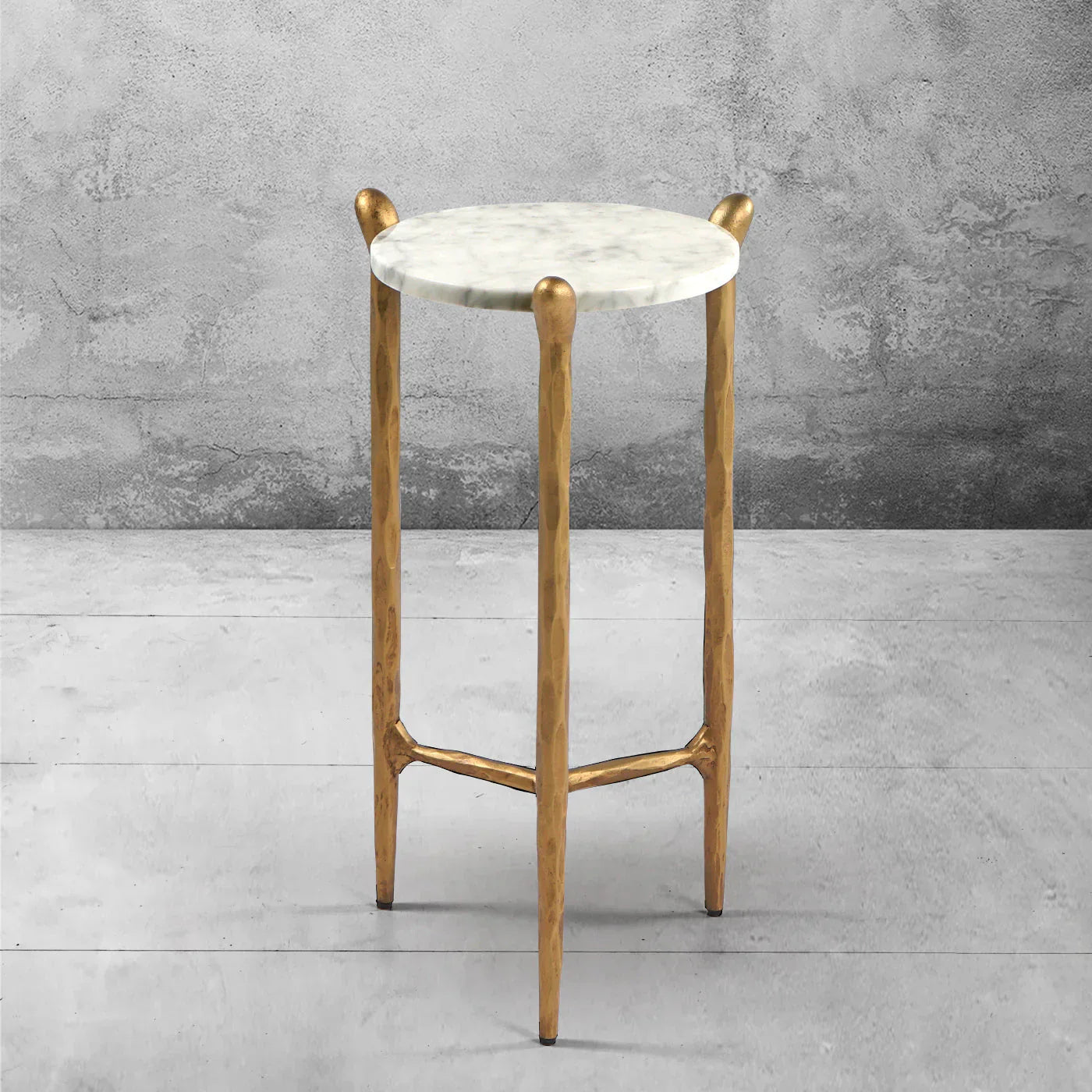 Thomson Round Horn Marble Coffee Table & Side Table