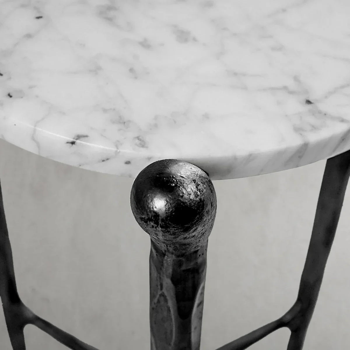 Thomson Round Horn Marble Coffee Table & Side Table