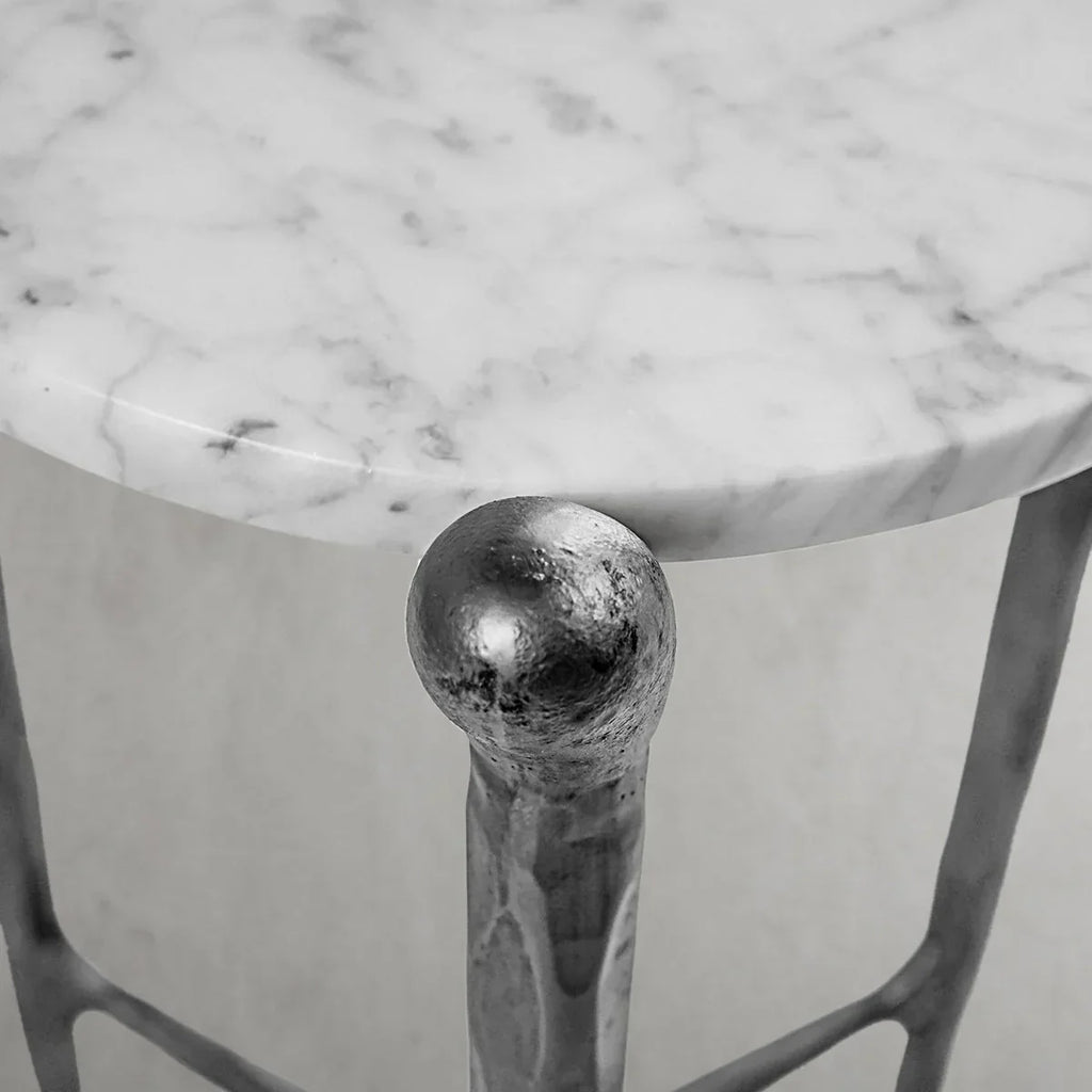 Thomson Round Horn Marble Coffee Table & Side Table
