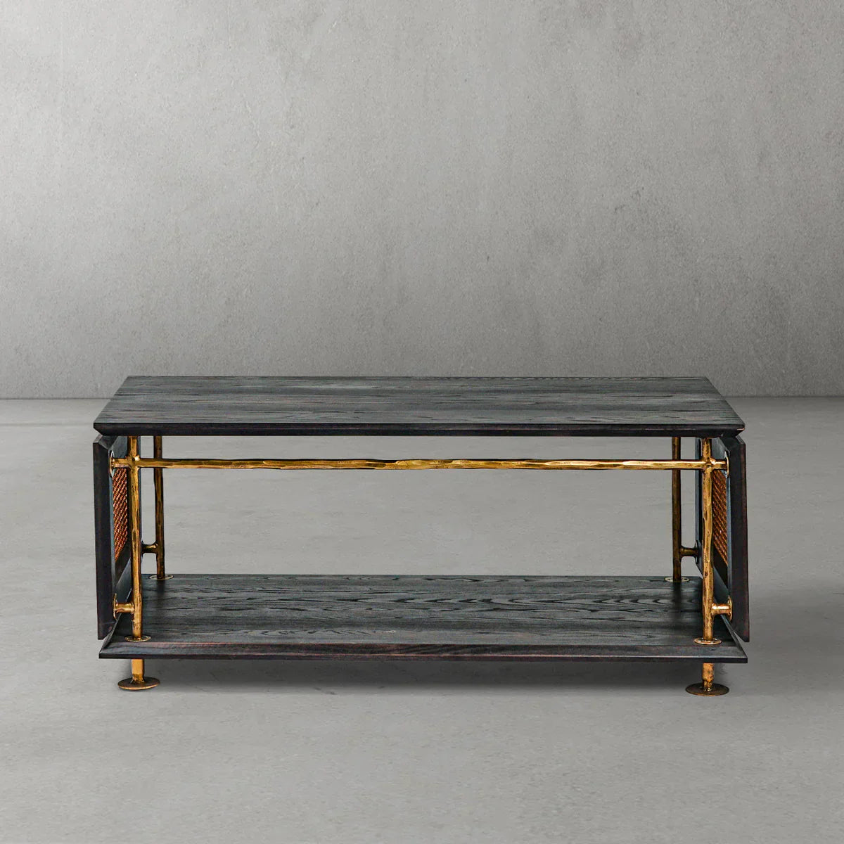 Thomson Vintage Rattan Wooden Coffee Table