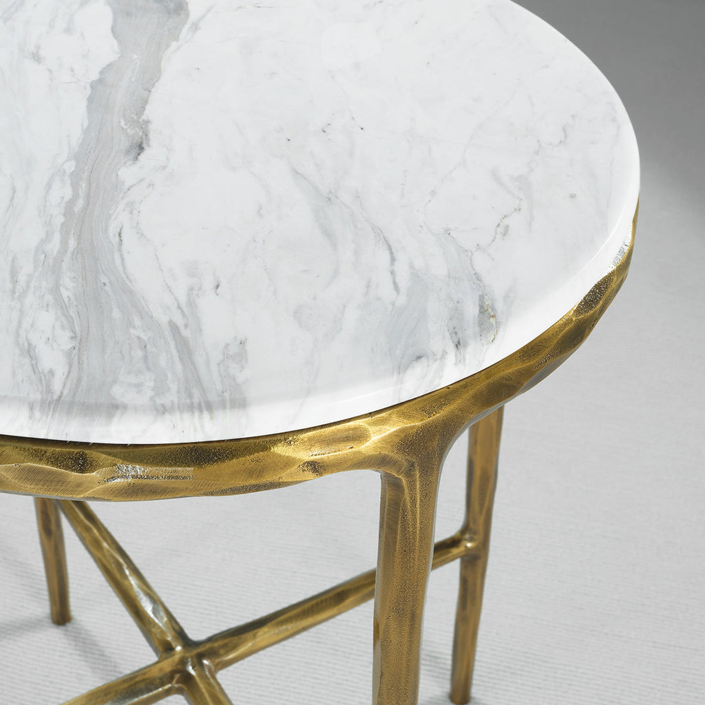 Thomson Marble Round Side Table 18"D