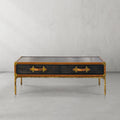Thomson Vintage Leather Square Coffee Table