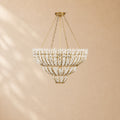 Vivien Glass Round Chandelier