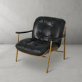 Thomson Black Leather Accent Chairs