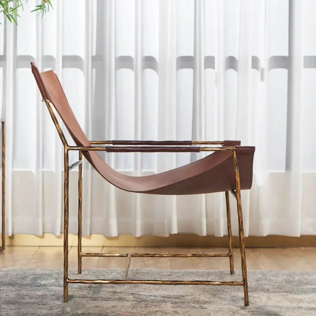 Thomson Brown Leather Lounge Chair