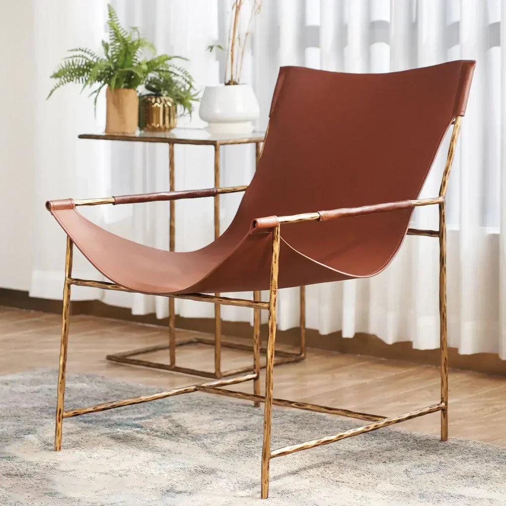Thomson Brown Leather Lounge Chair