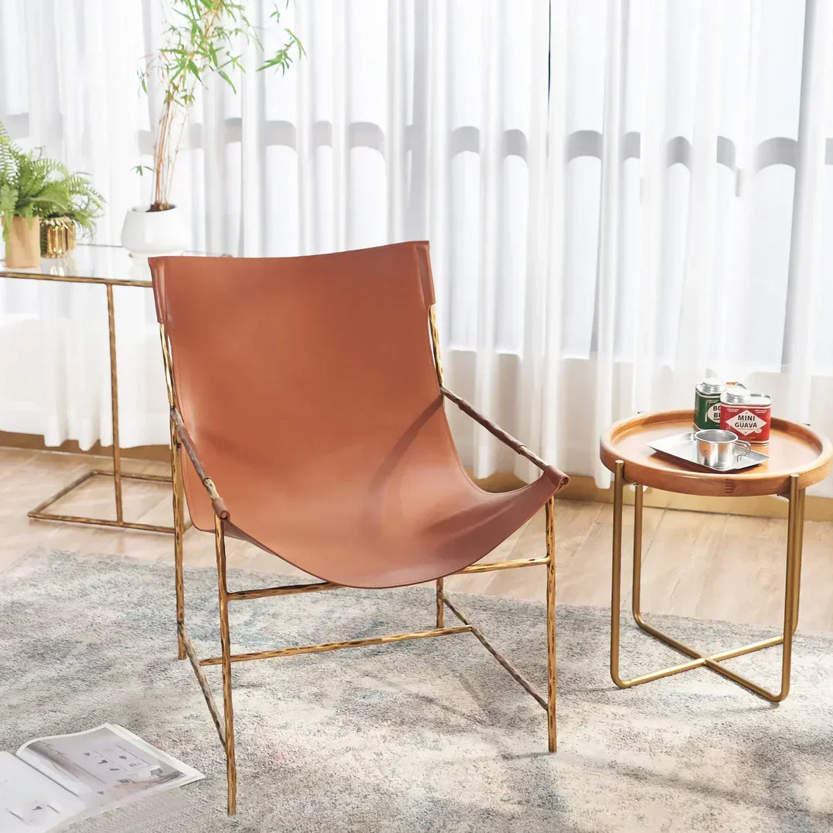 Thomson Brown Leather Lounge Chair