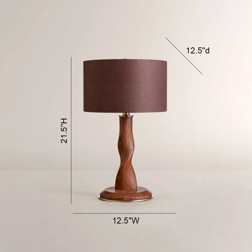 Hazel Wood Table Lamp