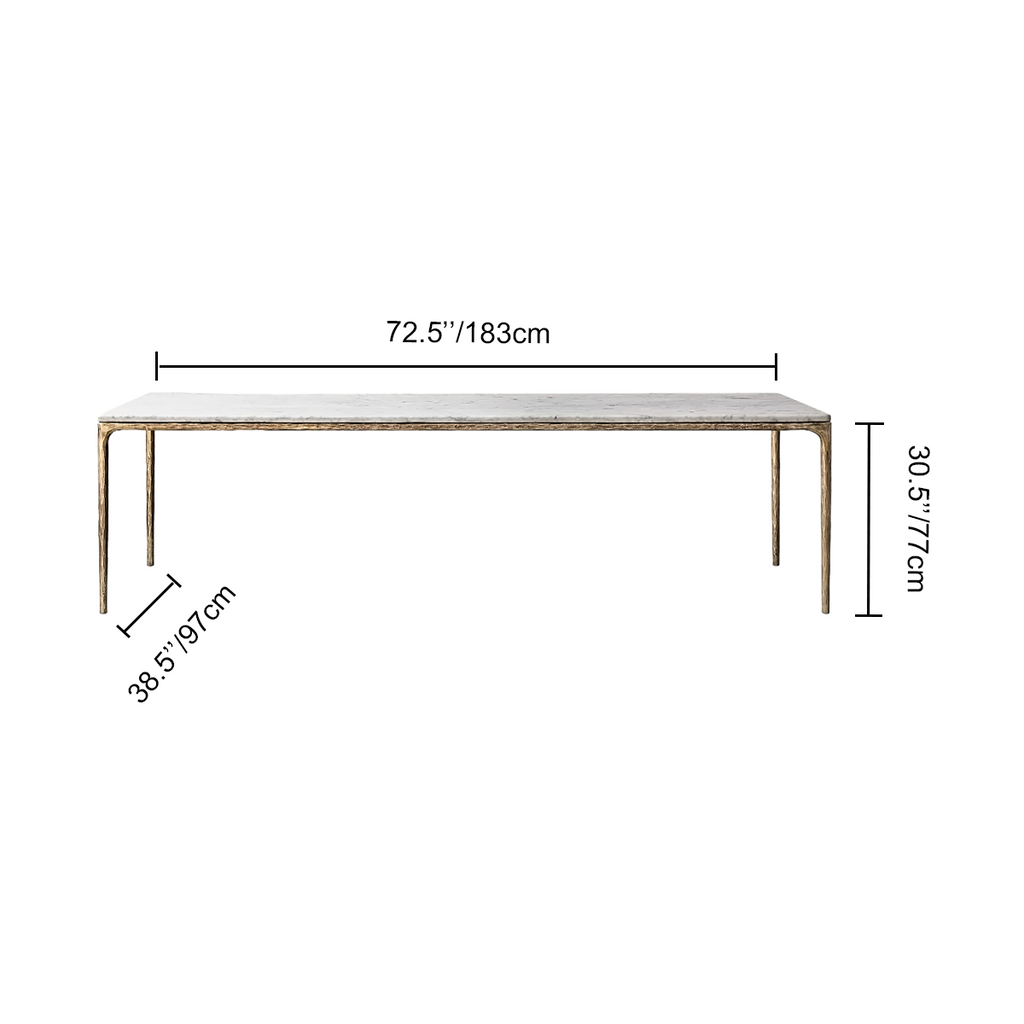 Thomson Marble Rectangular Dining Table