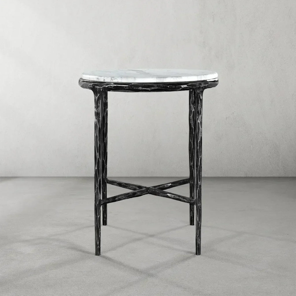 Thomson Round Marble Side Table 18" 22"