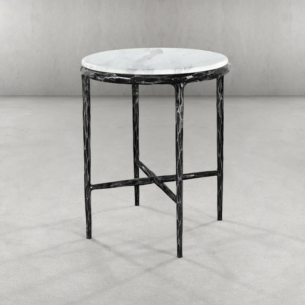 Thomson Round Marble Side Table 18" 22"