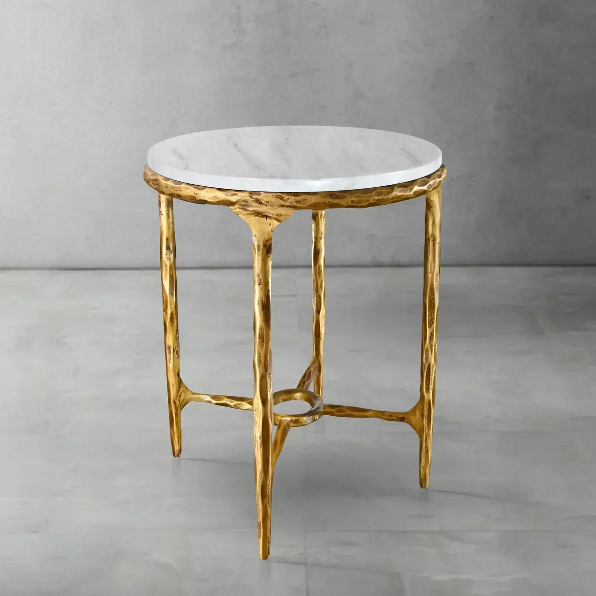 Thomson Round Marble Side Table 18" 22"